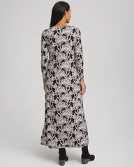 Chico's Clothing Printed Jersey Knit Maxi Dress