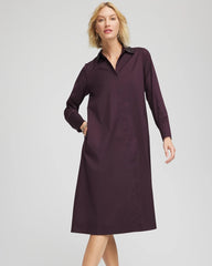 Chico's Clothing Sequin Collar Midi Shirtdress