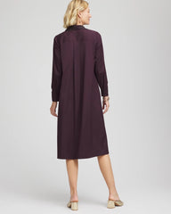 Chico's Clothing Sequin Collar Midi Shirtdress
