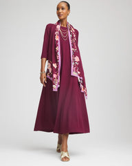 Chico's Clothing Seamed Crepe Maxi Dress