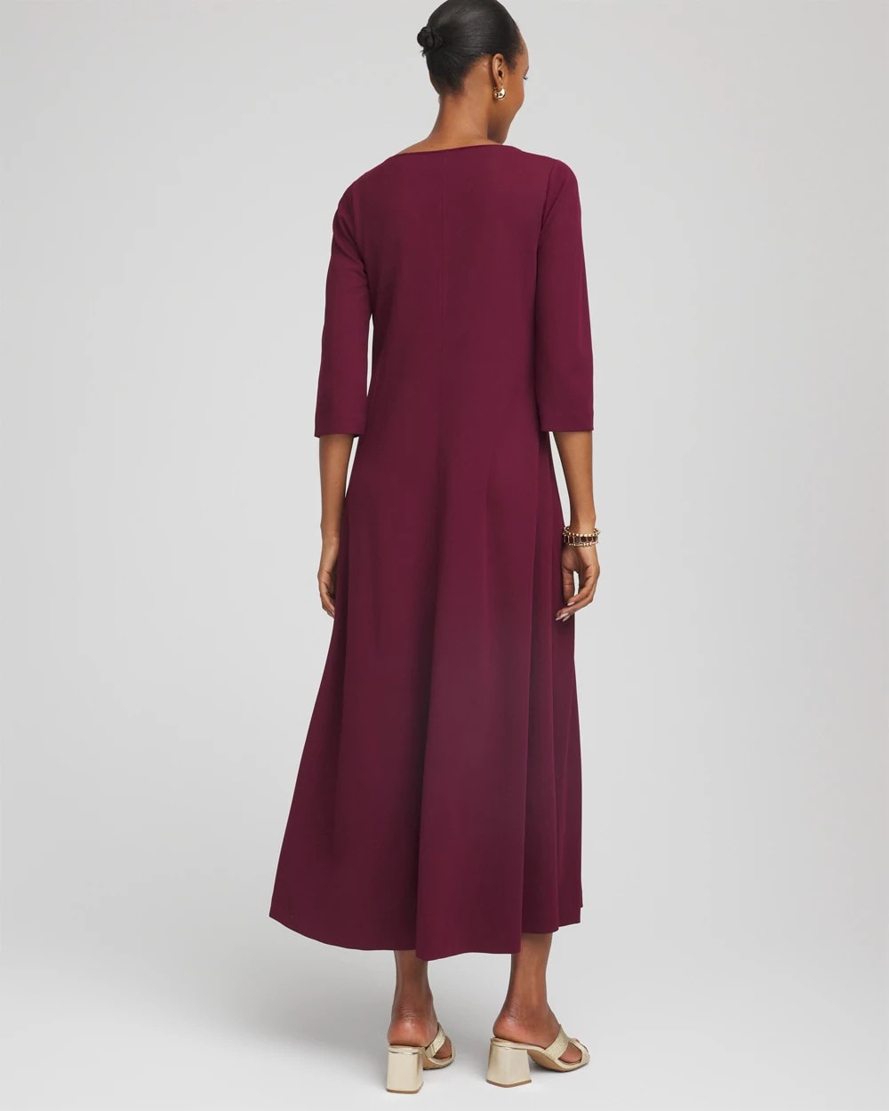 Chico's Clothing Seamed Crepe Maxi Dress