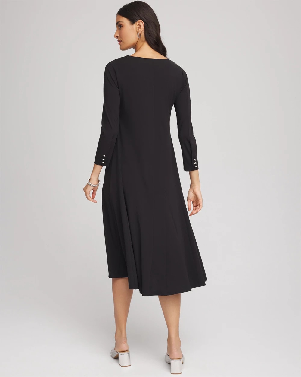 Chico's Clothing Ponte A-line Midi Dress