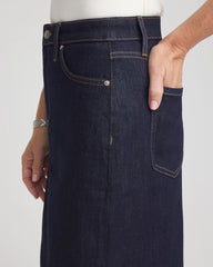 Chico's Clothing High-Rise Straight Stretch-Denim Skirt