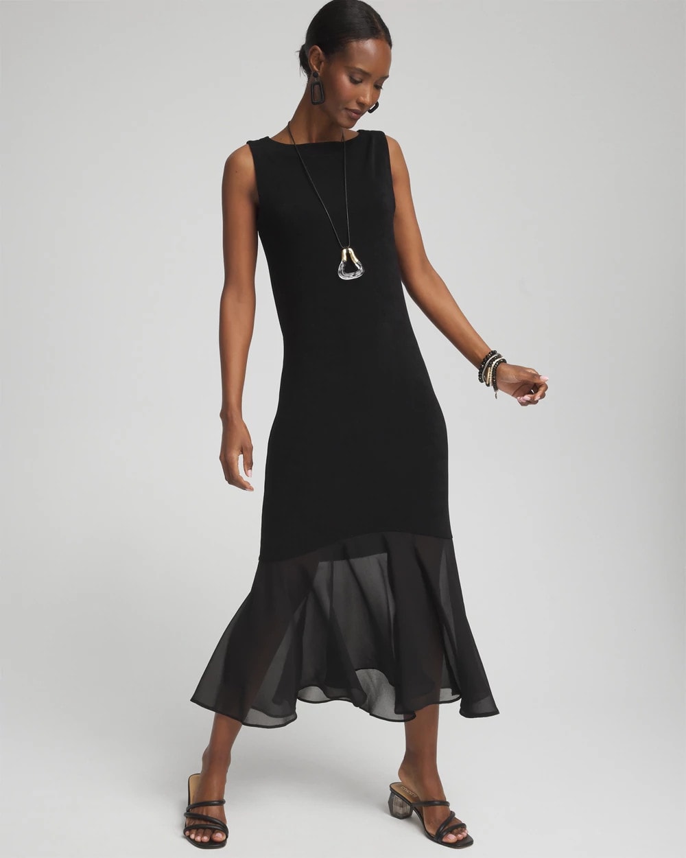 Chico's Clothing Travelers™ Chiffon Hem Dress