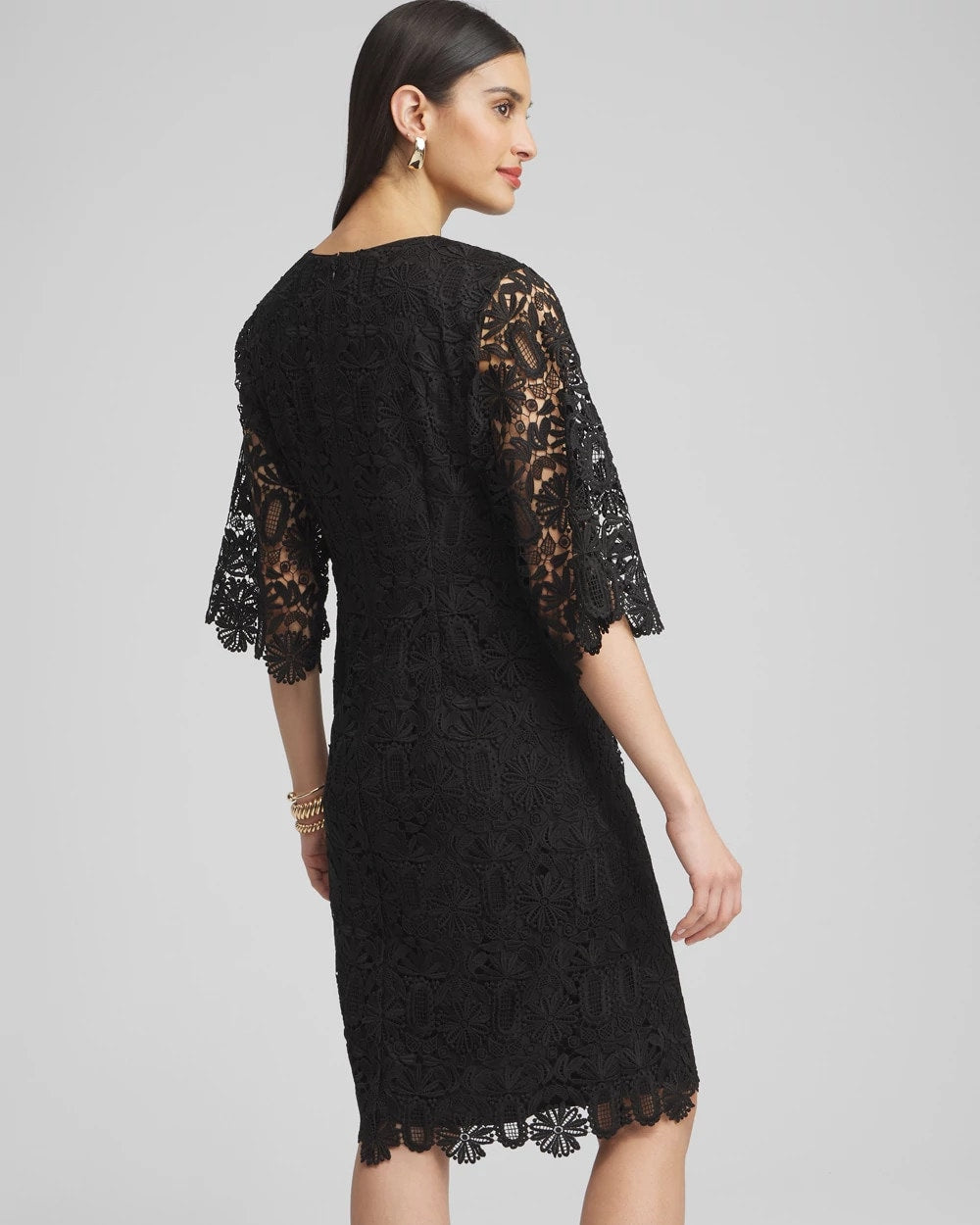 Chico's Clothing Lace Shift Dress