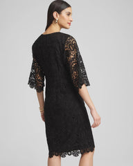 Chico's Clothing Lace Shift Dress