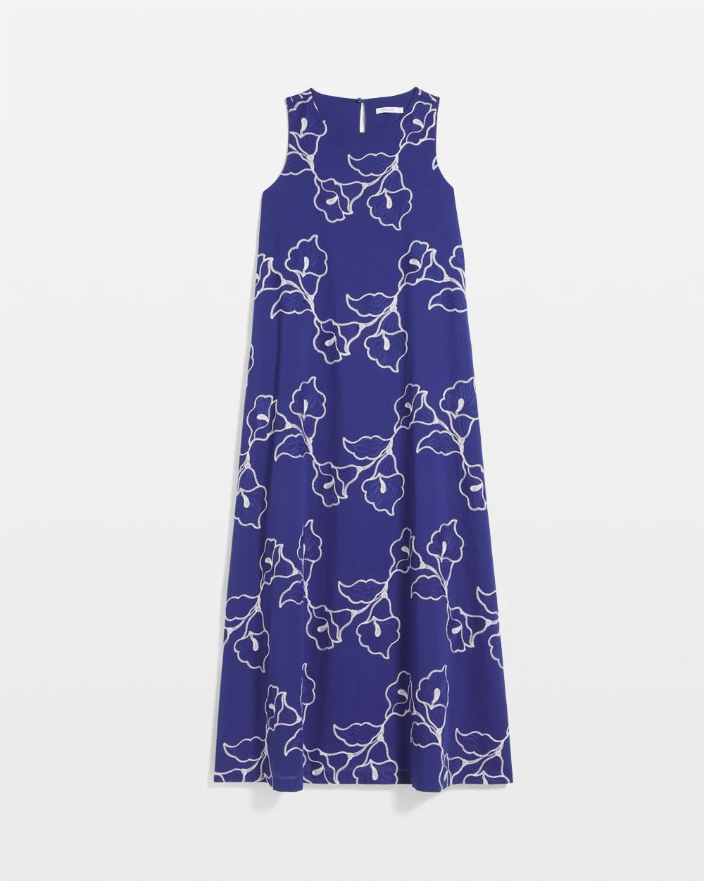Chico's Clothing Embroidered Sleeveless Maxi Dress