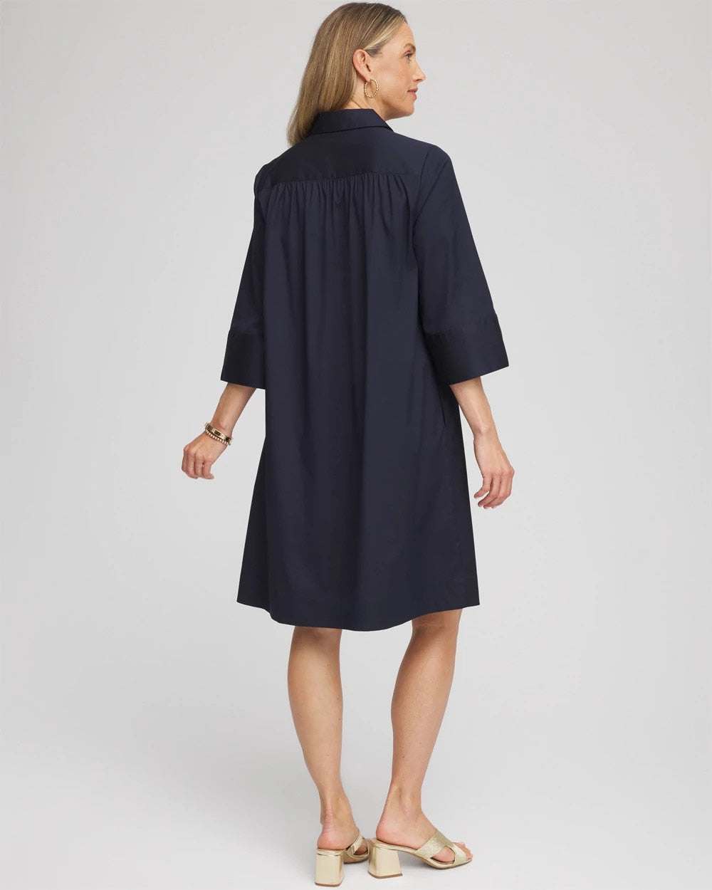 Chico's Clothing Cotton-Blend Popover Dress
