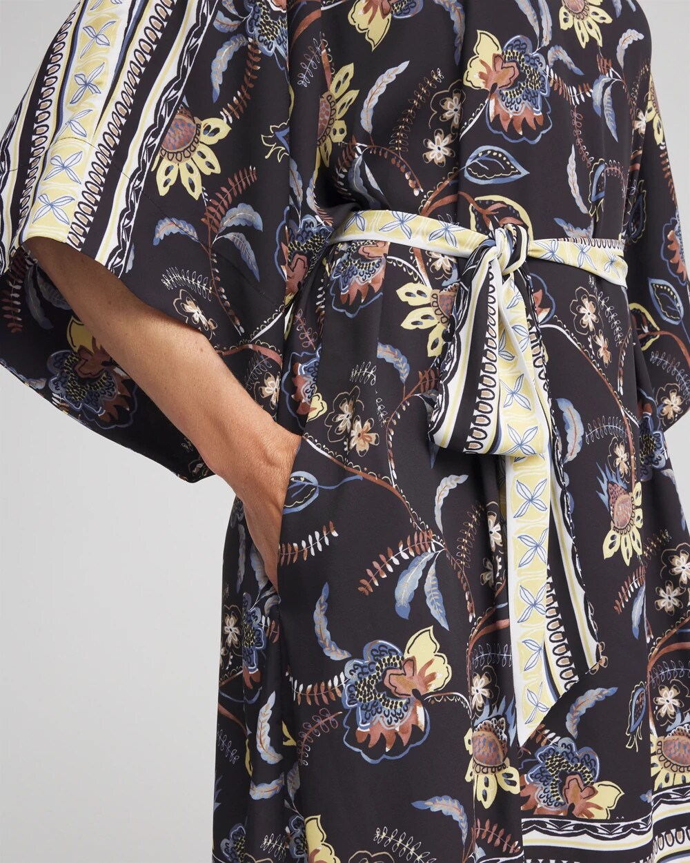 Chico's Clothing Georgette Boatneck Kaftan Dress