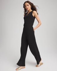 Chico's Clothing Travelers™ Jersey Knit Chain-Trim Jumpsuit