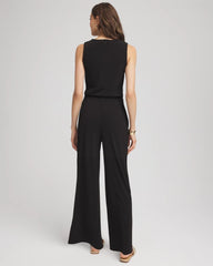 Chico's Clothing Travelers™ Jersey Knit Chain-Trim Jumpsuit