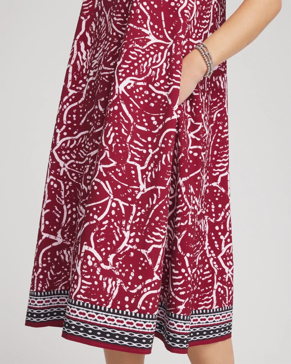 Chico's Clothing Zenergy® UPF Printed Midi Sports Dress