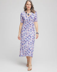 Chico's Clothing Ruched Jersey Midi Dress