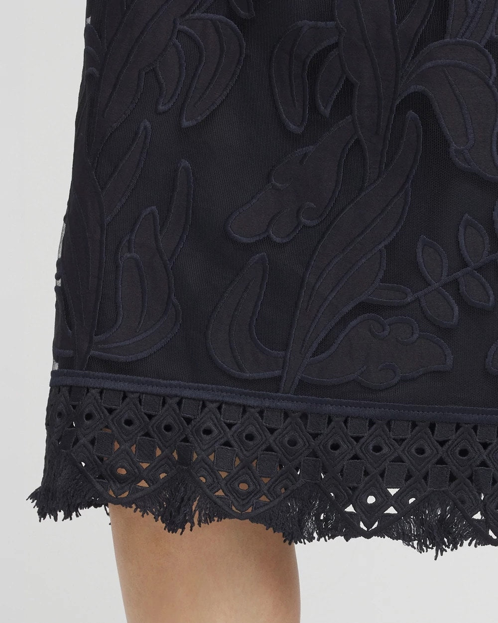 Chico's Clothing Travelers™ Mesh Appliqué Midi Dress