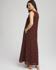 Chico's Clothing Eyelet Cutout Maxi Tank Dress