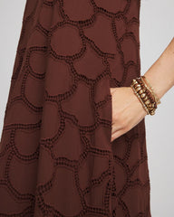 Chico's Clothing Eyelet Cutout Maxi Tank Dress