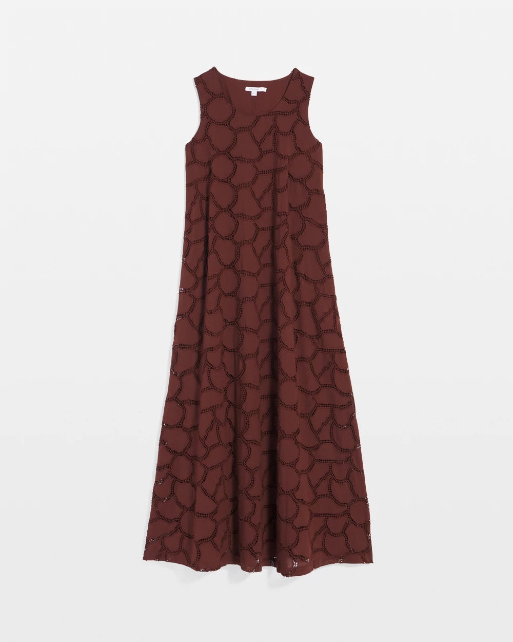 Chico's Clothing Eyelet Cutout Maxi Tank Dress