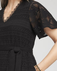 Chico's Clothing Crochet-Lace Maxi Dress