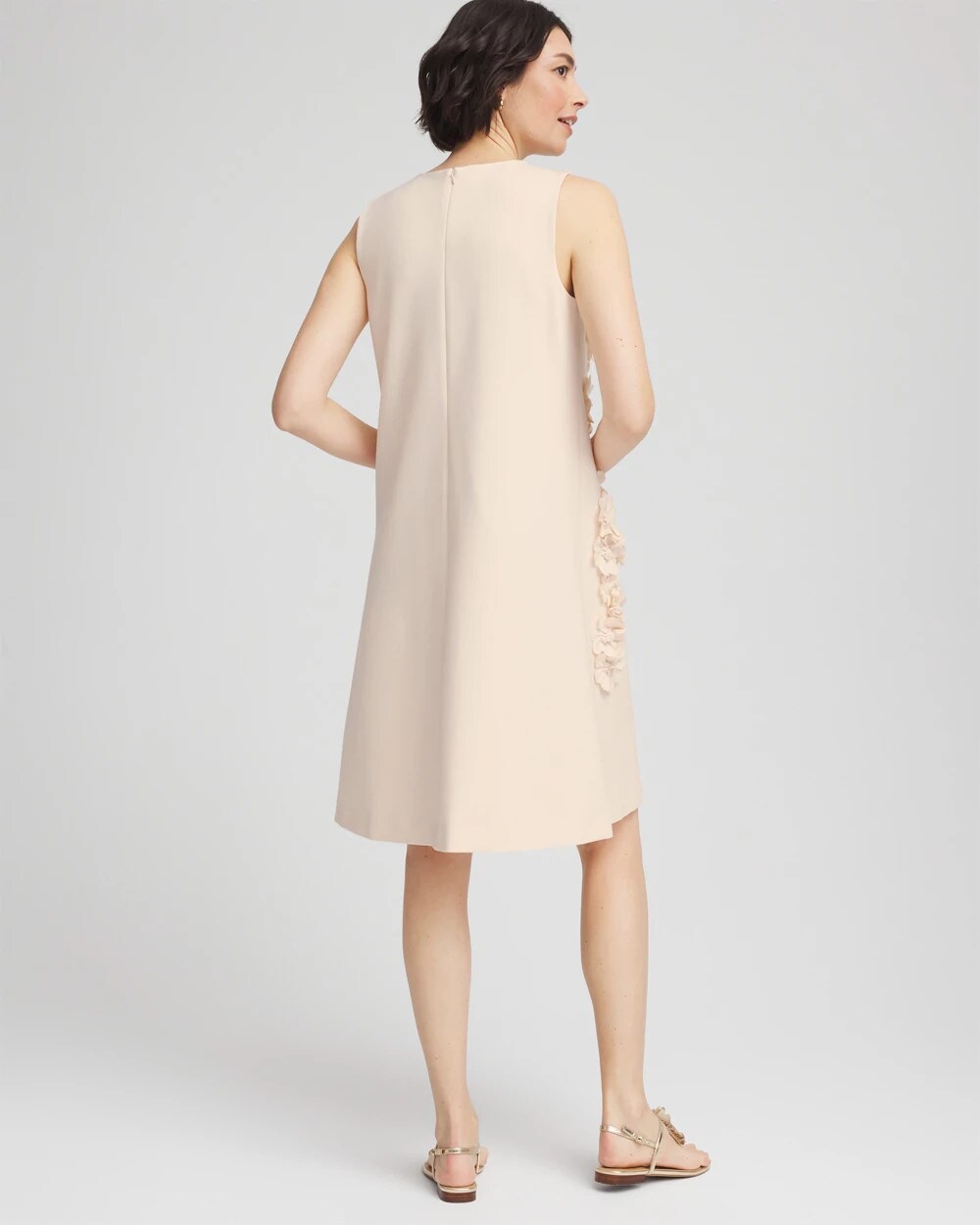 Chico's Clothing Appliqué Ponte Knit Dress