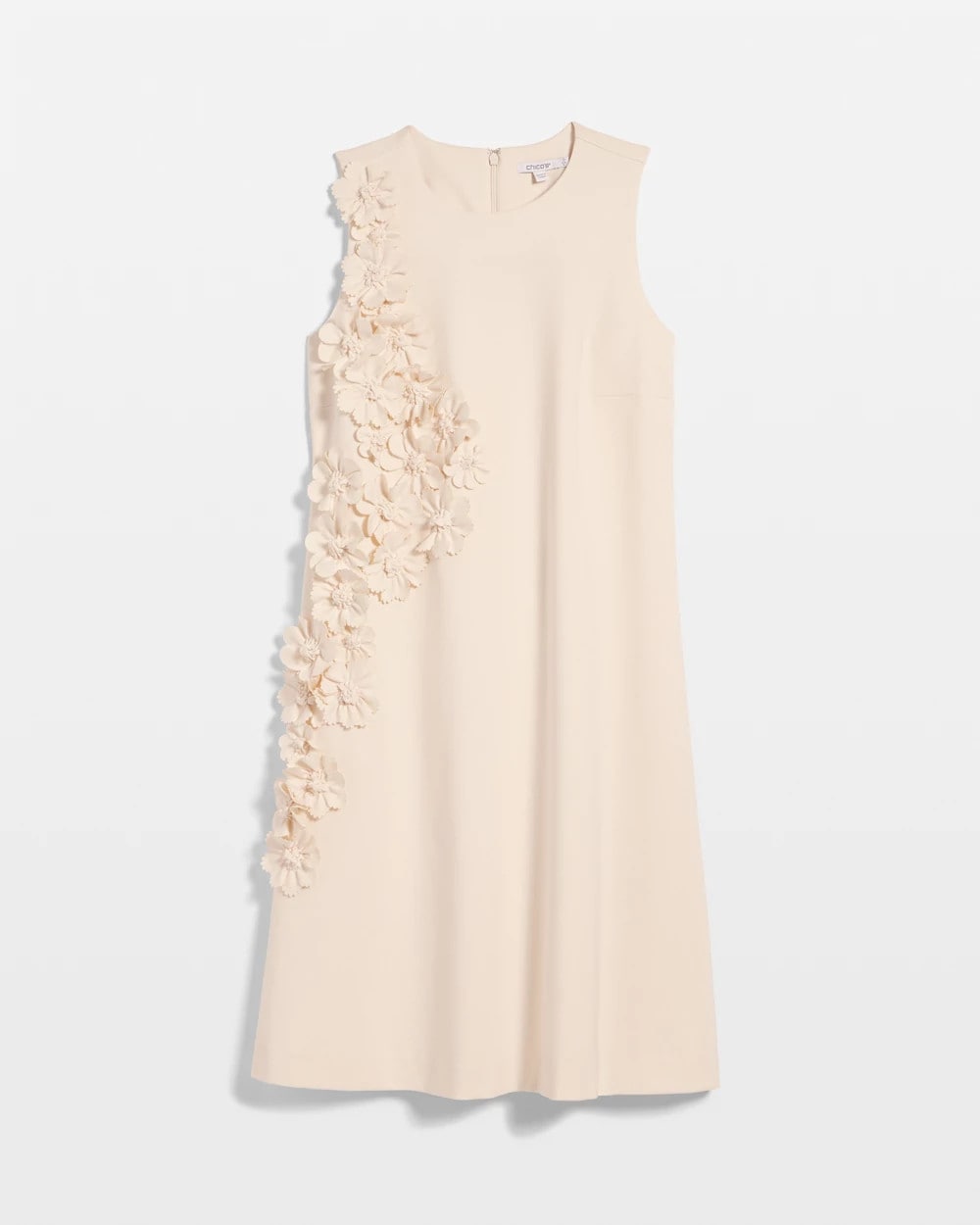 Chico's Clothing Appliqué Ponte Knit Dress
