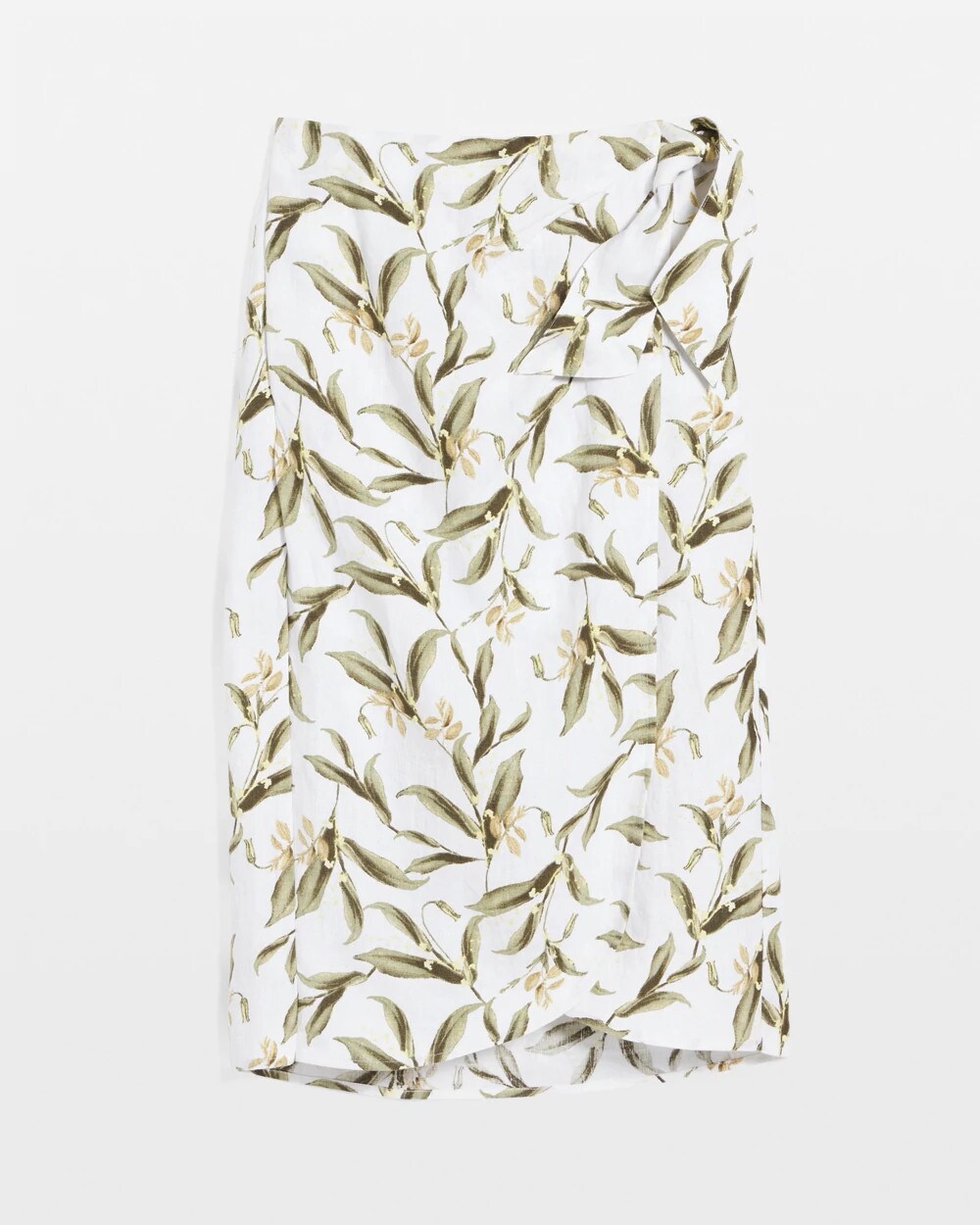 Chico's Clothing Linen Midi Wrap Skirt