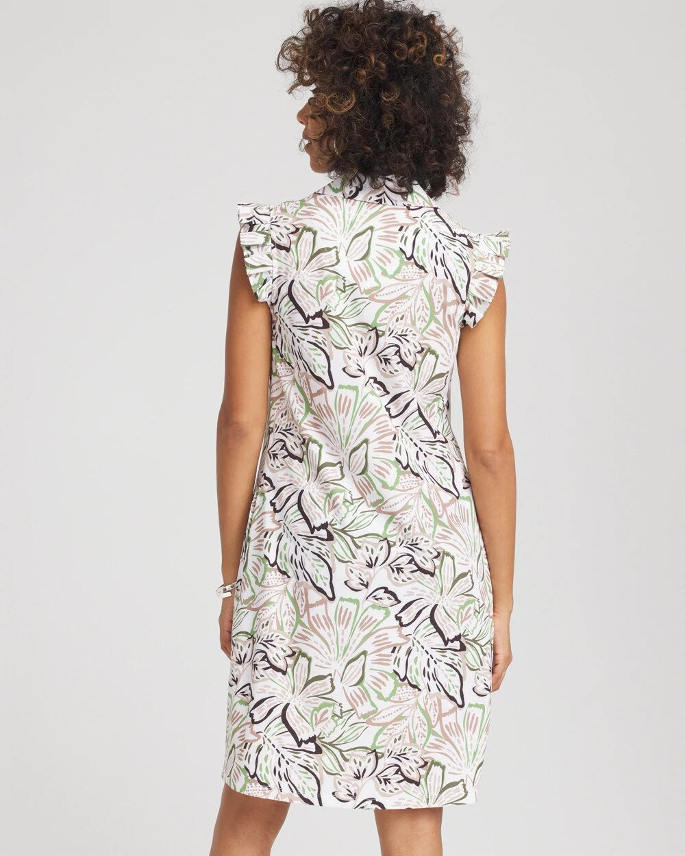 Chico's Clothing Zenergy® UPF Knit Floral Polo Dress