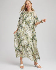 Chico's Clothing Crinkle-Chiffon Kaftan Dress
