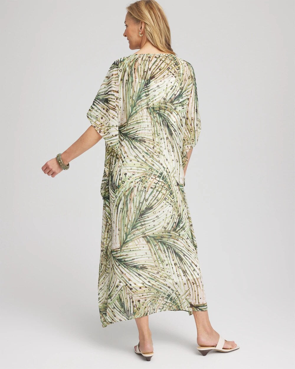 Chico's Clothing Crinkle-Chiffon Kaftan Dress