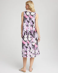 Chico's Clothing Zenergy® Floral Palms Lightweight Midi Dress