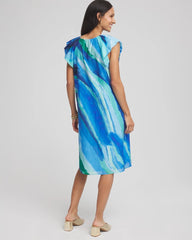Chico's Clothing Cotton-Silk Voile Popover Dress