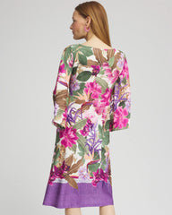 Chico's Clothing Island Angel-Sleeve Boat Neck Dress