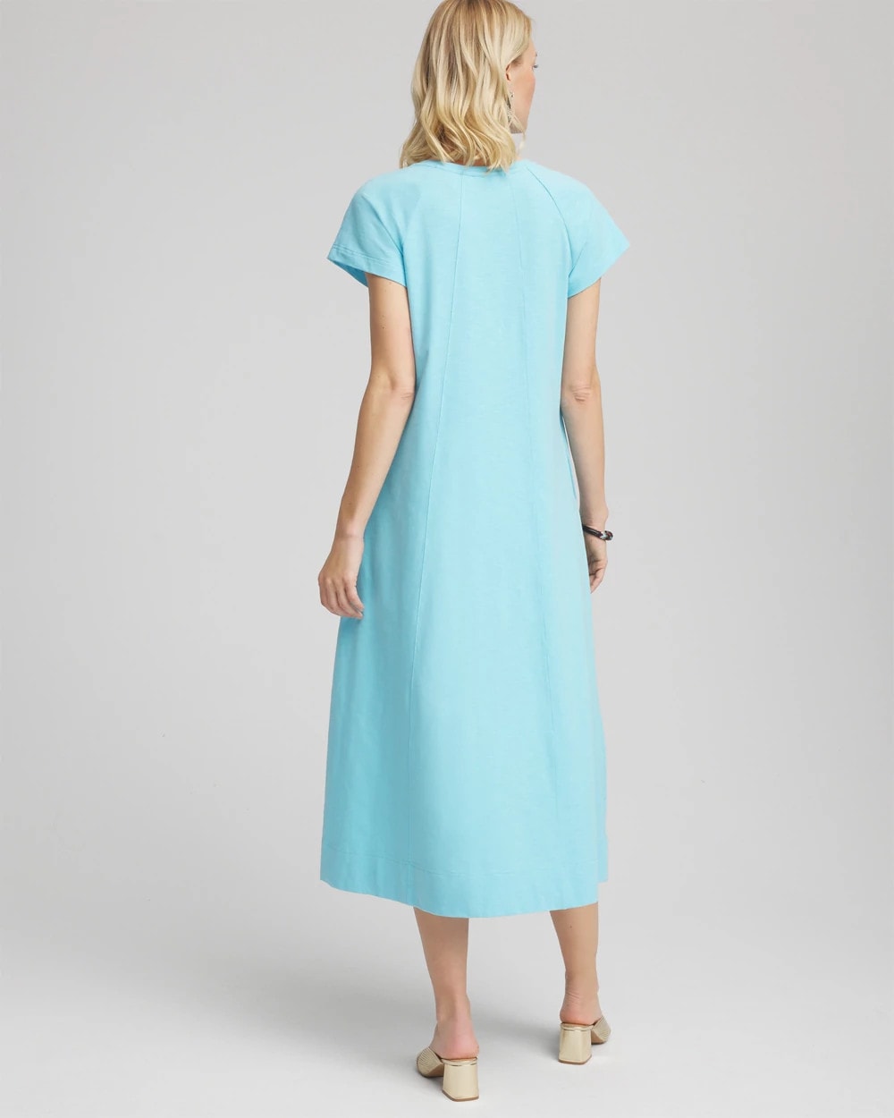 Chico's Clothing Short-Sleeved Maxi Dress