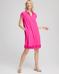 Chico's Clothing Zenergy® UPF Mesh-Trim Bungee Dress