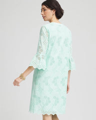 Chico's Clothing Eyelet Cotton Voile Dress
