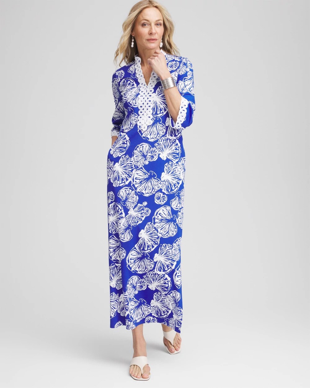 Chico's Clothing Shell Story Maxi Dress