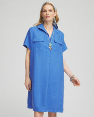 Chico's Clothing High-low Linen Shirtdress