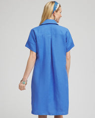 Chico's Clothing High-low Linen Shirtdress