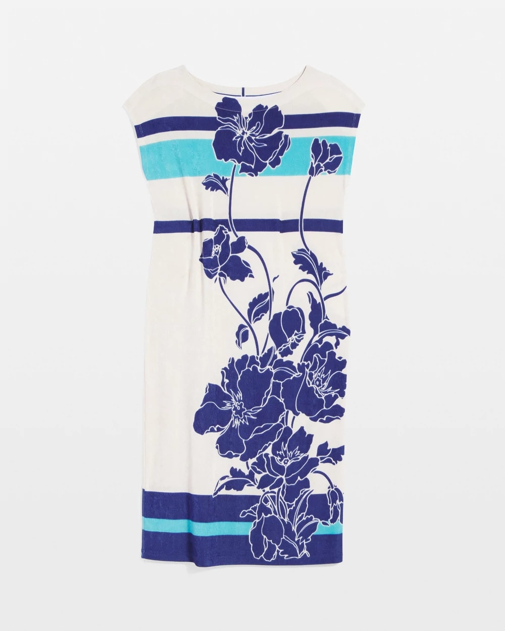 Chico's Clothing Travelers™ Wildflower Cap-Sleeved Column Dress
