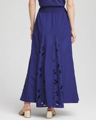 Chico's Clothing Godet Maxi Eyelet Skirt