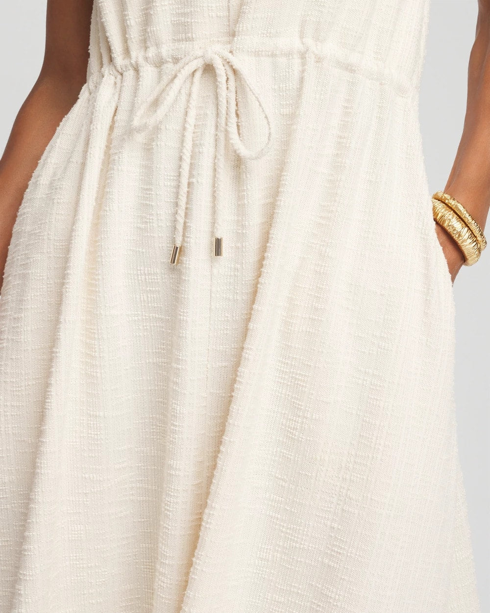 Chico's Clothing Sleeveless Tweed Maxi Dress