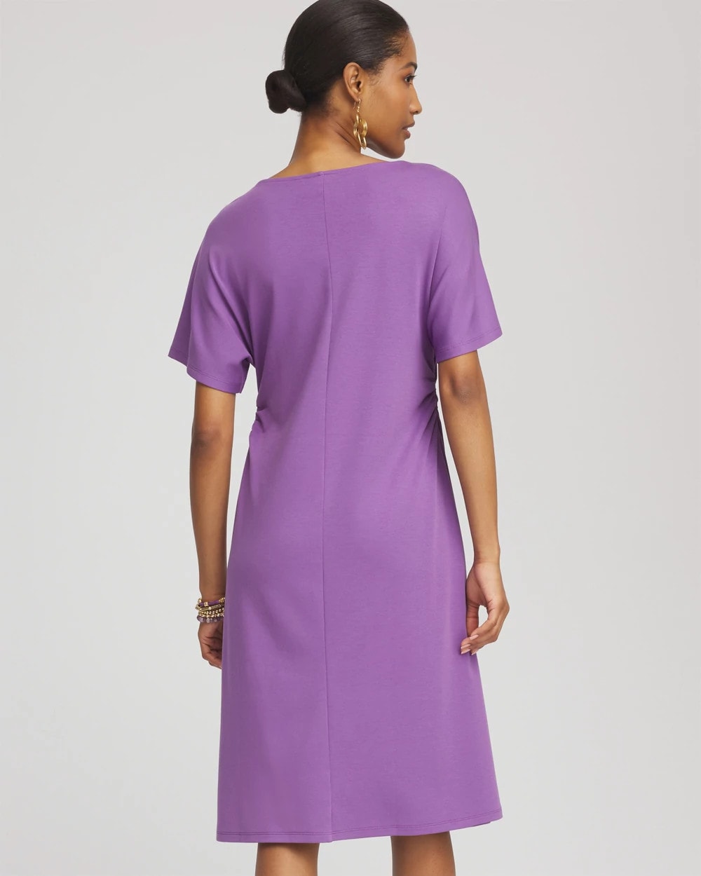 Chico's Clothing Fit and Flare Cinched Waist Dress