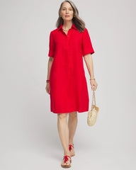 Chico's Clothing Linen Shirtdress