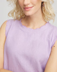 Chico's Clothing Sleeveless Scalloped Trim Dress