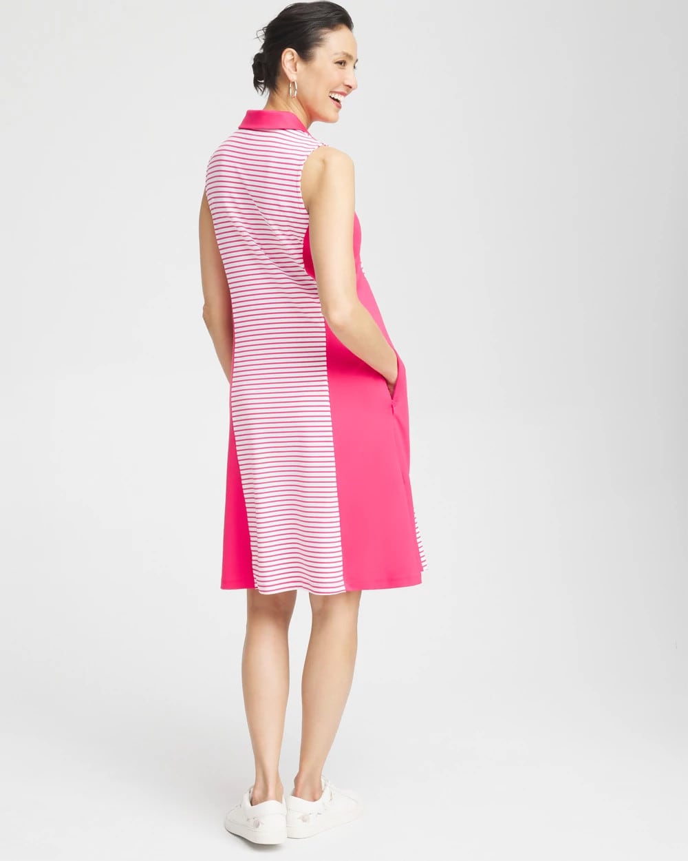 Chico's Clothing Zenergy® UPF Knit Block Stripe Dress