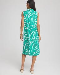 Chico's Clothing Rayon Silk Sleeveless Shirtdress