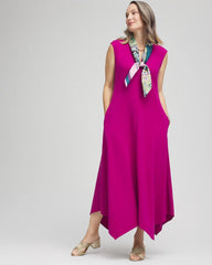 Chico's Clothing Trapunto Placket Midi Dress