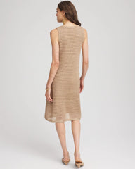Chico's Clothing Crochet-Knit Sequins Tank Dress