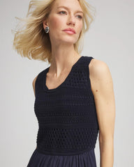 Chico's Clothing Crochet-Bodice Maxi Dress