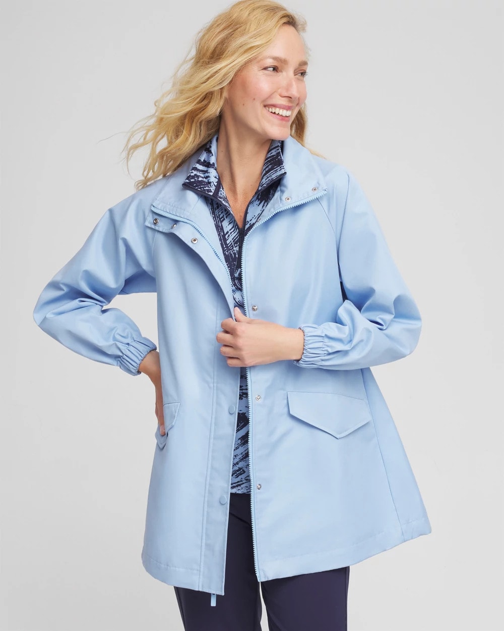 Chico's Clothing Zenergy® Twill Rain Jacket
