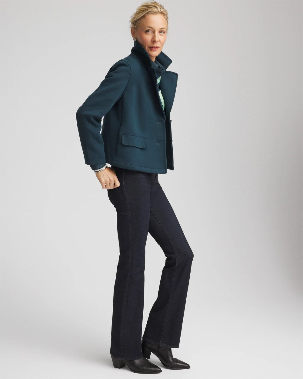 Chico's Clothing Plush Knit Blazer